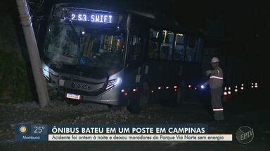 Jornal da EPTV 1ª Edição Campinas Piracicaba Ônibus perde o