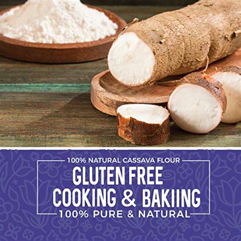 Cassava Flour 2lbs Gluten Free Flour Made From 100 Yuca Root Great For Cassava Chips Cake