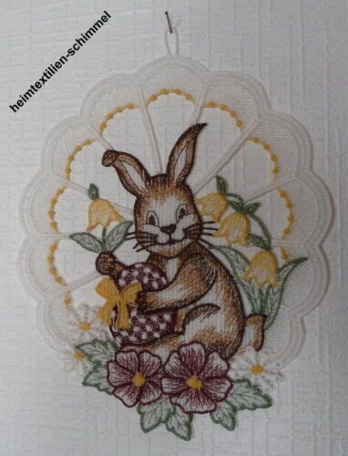 Plauener Spitze Fensterbild Ostern Fensterbilder Osterhase Fr Hling