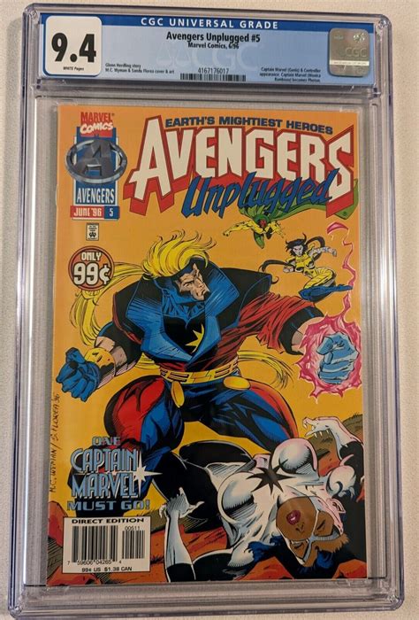 Avengers Unplugged 5 CGC 9 4 1st Monica Rambeau As Photon Key Issue