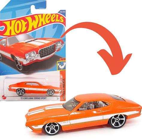 Amazon Hot Wheels Ford Gran Torino Sport Muscle Mania Toys Games