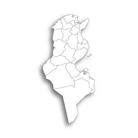 Vector Of Tunisia Political Map Of Id Royalty Free Image