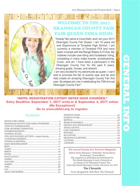 Fillable Online OKANOGAN COUNTY FAIR Fax Email Print - pdfFiller