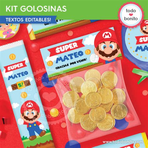 Super Mario Bros Ya Tiene Su Kit Imprimible Todo Bonito