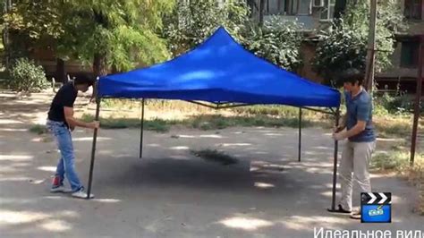 Раздвижной Шатёр 3х3 метра, шатёр-гармошка, шатёр-трансформер - YouTube