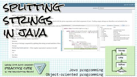 Splitting Strings In Java Read From A File Split And Create An