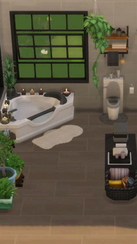 Modern Relaxing Bathroom The Sims Sims Relaxing Bathroom Sims