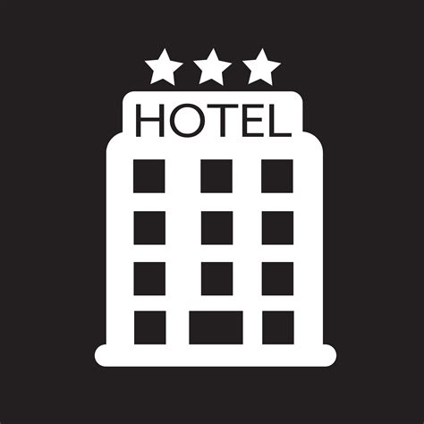 Icono De Hotel Símbolo Signo 627568 Vector En Vecteezy