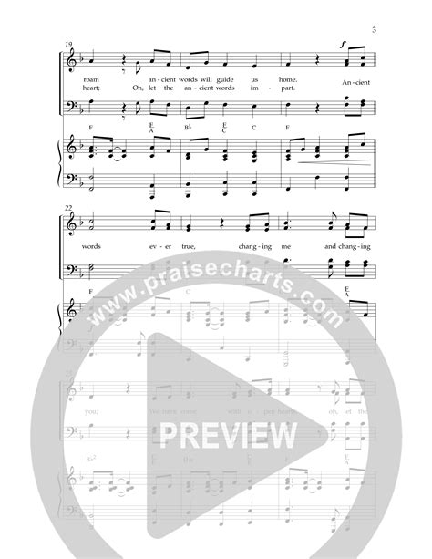 Ancient Words With Standing On The Promises Choral Anthem SATB