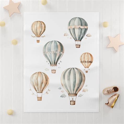 Hot Air Balloon Baby Blanket Hot Air Balloon Hot Air Balloon Throw Nursery Blanket New Baby