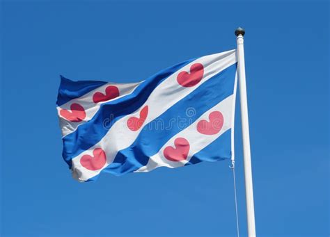 Flag of Friesland of Netherlands Stock Photo - Image of dutch, europe: 124009020