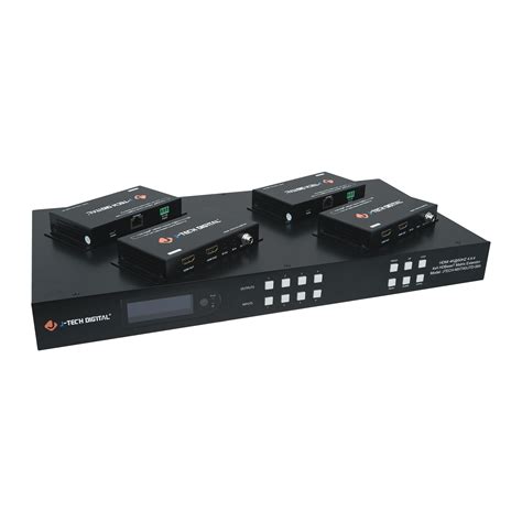 J Tech Digital HDBaseT 44 4K 60Hz 4 4 4 Matrix Extender