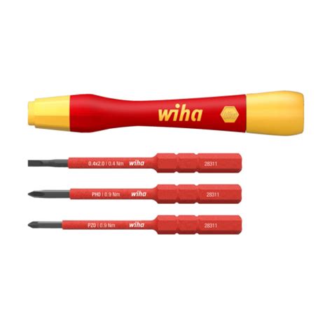 Wiha Picofinish® Vde Micro Screwdriver Set Slotted Phillips Pozi