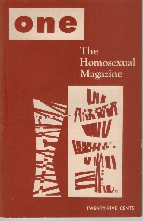 One The Homosexual Magazine June July 1956 Von Reid Ann Carll Very