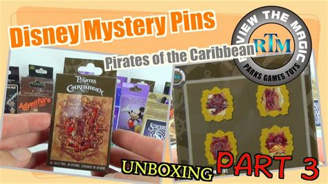 Disney Mystery Pin Blind Box Opening Pirates Of The Caribbean Part 3 Walt Disney World