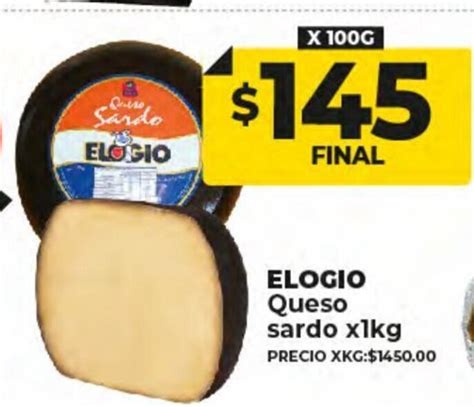 Elogio Queso Sardo X 1kg Oferta En Supermayorista Vital