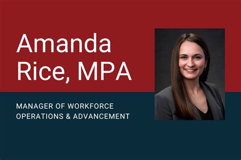 Amanda Rice Promoted To Manager Of Workforce Operations And Advancement Macny