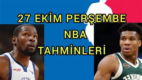 KUPONUMUZ TUTMUŞTUR 27 EKİM PERŞEMBE GECESİ NBA TAHMİNLERİ VE