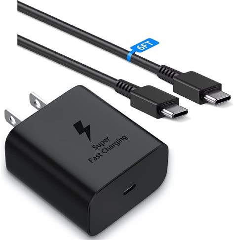 Amazon.com: Samsung Charger Super Fast Charging 45W USB C Wall Charger Block Type C Charger
