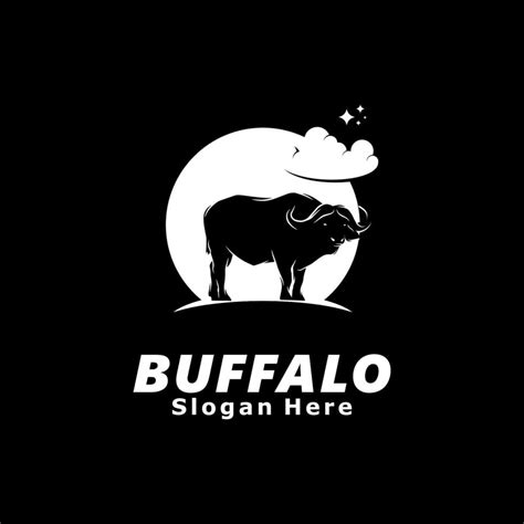 buffalo logo design illustration  vector art  vecteezy