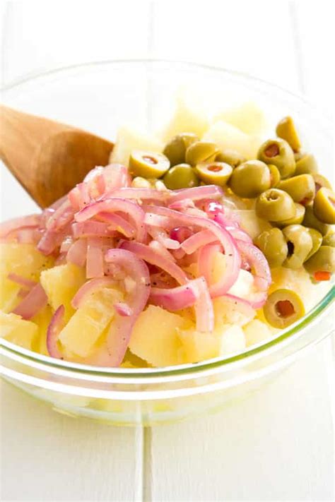 Yuca En Escabeche Puerto Rican Pickled Yuca Salad Kitchen Gidget