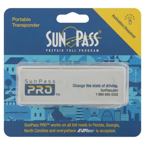 Sunpass Pro Transponder Portable Prepaid Toll Program Publix Super Markets