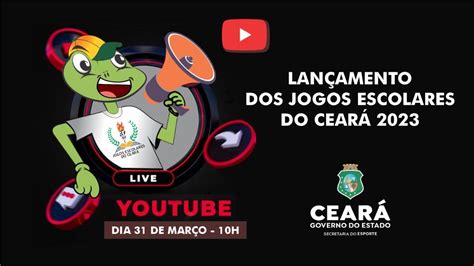 Sesporte realiza lançamento online dos Jogos Escolares do Ceará na