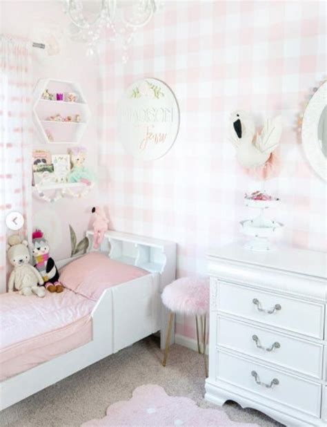 Pink Gingham Wallpaper Peel And Stick Wallpaper Removable For Interior