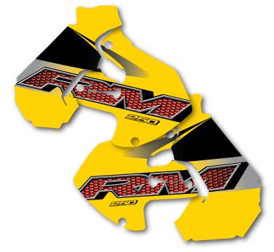 Dc Plastics Suzuki Suzuki Rm Tank Radiator Shroud Decals