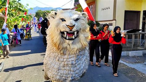 ASMR Lion Dance And Drumband Parade In Villages Kirab Can Macanan