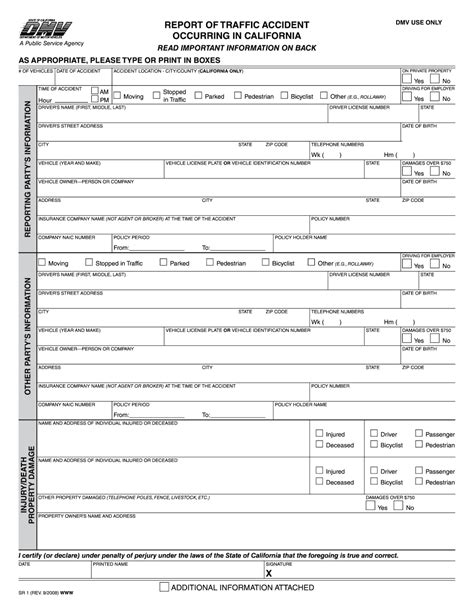 CA DMV SR 1 Form Online Fill Out PDF Blank Electronically