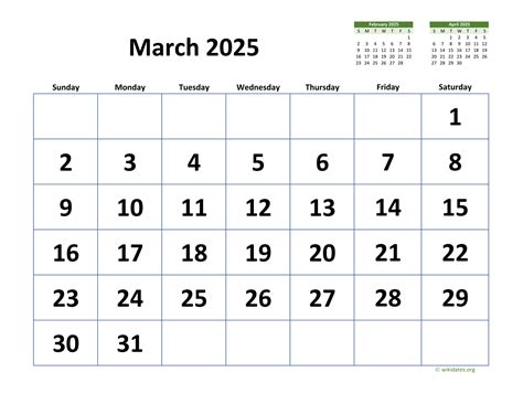 2025 Printable Calendar March Online - Zayn Ddoz