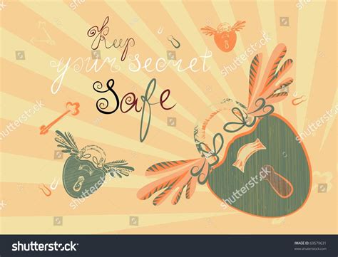 Keep Your Secret Safe Concept Stock Vector Royalty Free 69579631