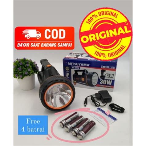 Jual Senter Led Watt Emergency Watt Mitsuyama Ms Senter