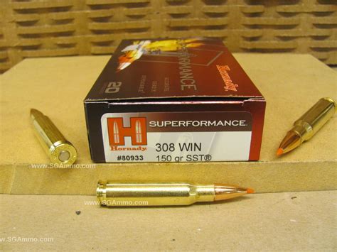 200 Round Case 308 Win 150 Grain SST Hornady Superformance Ammo