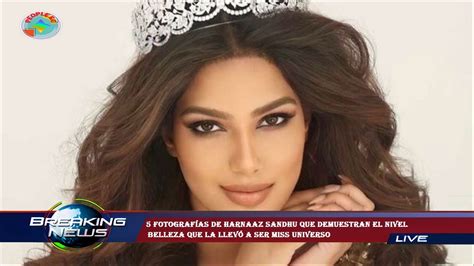 5 fotografías de Harnaaz Sandhu que demuestran el nivel belleza que la