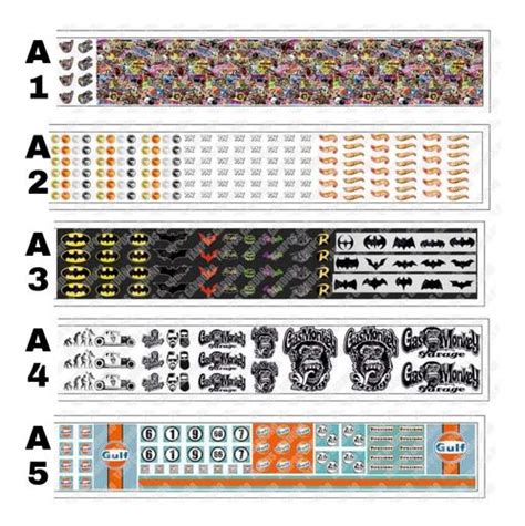 Hot Wheels Tampos Para Custom Escala Hot Wheels Hot