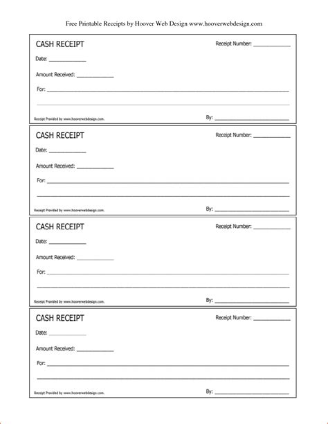 Free Printable Daycare Receipts Free Printable