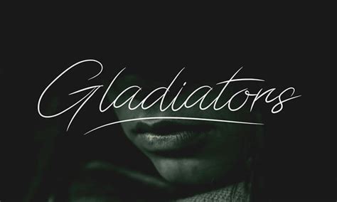 Gladiators Script Font Cool Fonts Guru