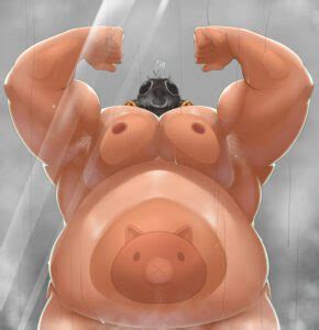 Overwatch Sex Art Gay White Hair Hair Belly Tattoo Muscular Male Armpits Valorant Porn