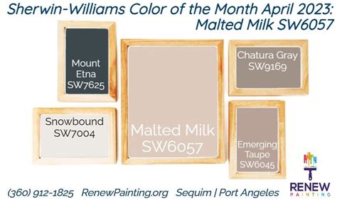 April 2023 Sherwin Williams Color Of The Month Malted Milk Malted