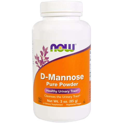 Now Foods Certified Organic D Mannose Pure Powder 3 Oz 85 G D