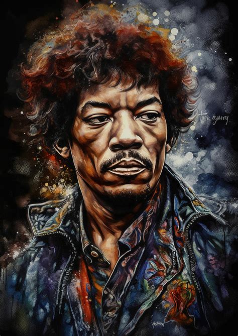 Jimi Hendrix Digital Art By Dieu Vuong Kha Fine Art America