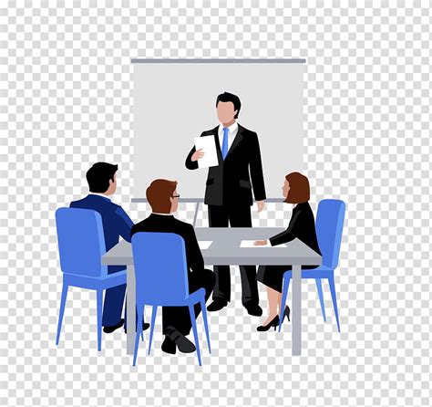 Business Meeting Table Clipart