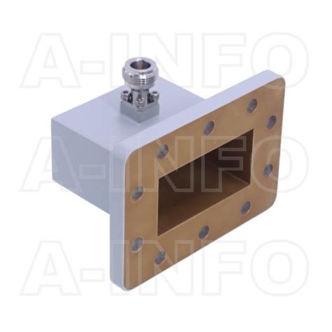 Wcan Right Angle Rectangular Waveguide To Coaxial Adapter Ghz