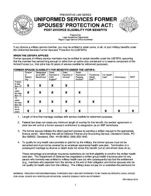 Fillable Online Spouses Protection Act Fax Email Print Pdffiller