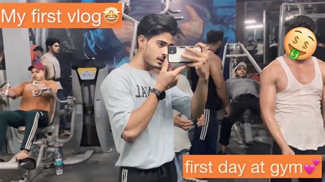 My First Vlog😍 First Day Gym 🤩💕 Youtube