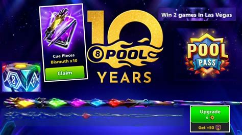 8 Ball Pool 10 Years Celebrations Free Cue And Rewards New 10 Years