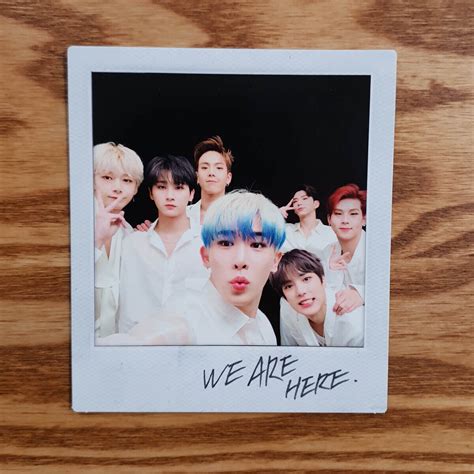 Group Official Polaroid Photocard Monsta X We Are Here The 2nd Album Take 2 Kpop Ebay