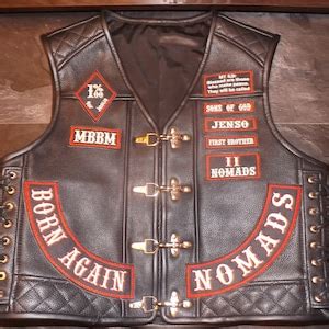 Biker Vest.patches Vest.genuine Leather:1,7-1,8mm-black.handmade. - Etsy